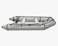 Inflatable Boat 03 Black Modello 3D