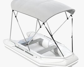 Inflatable Boat 03 Sunshade Modello 3D