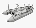 Inflatable Boat 03 Sunshade 3D модель