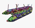 Inflatable Boat 03 Sunshade 3Dモデル