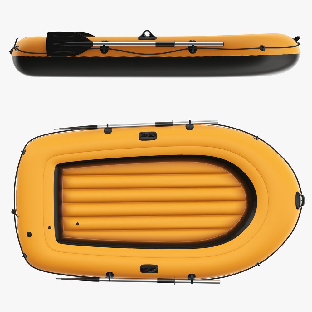 Inflatable Boat 04 V2 3D model