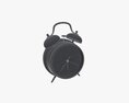 Black Alarm Clock 3Dモデル