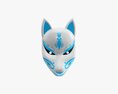 Japanese Fox Mask 02 3D 모델 