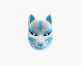 Japanese Fox Mask 02 Modelo 3D