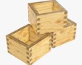 Japanese Wooden Box 3D模型