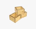 Japanese Wooden Box Modèle 3d