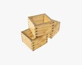 Japanese Wooden Box 3D модель