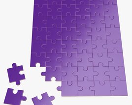 Jigsaw Puzzle 48 Pieces 02 Modèle 3D