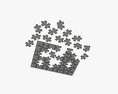 Jigsaw Puzzle 48 Pieces 3 Modello 3D