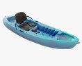 Kayak 02 With Paddle 3d model