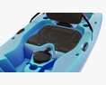 Kayak 02 With Paddle 3D модель