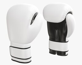 Leather Boxing Gloves 3D model