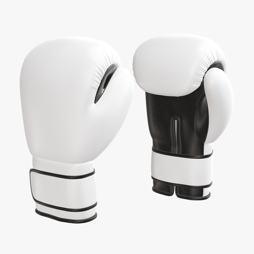 Leather Boxing Gloves 3D model