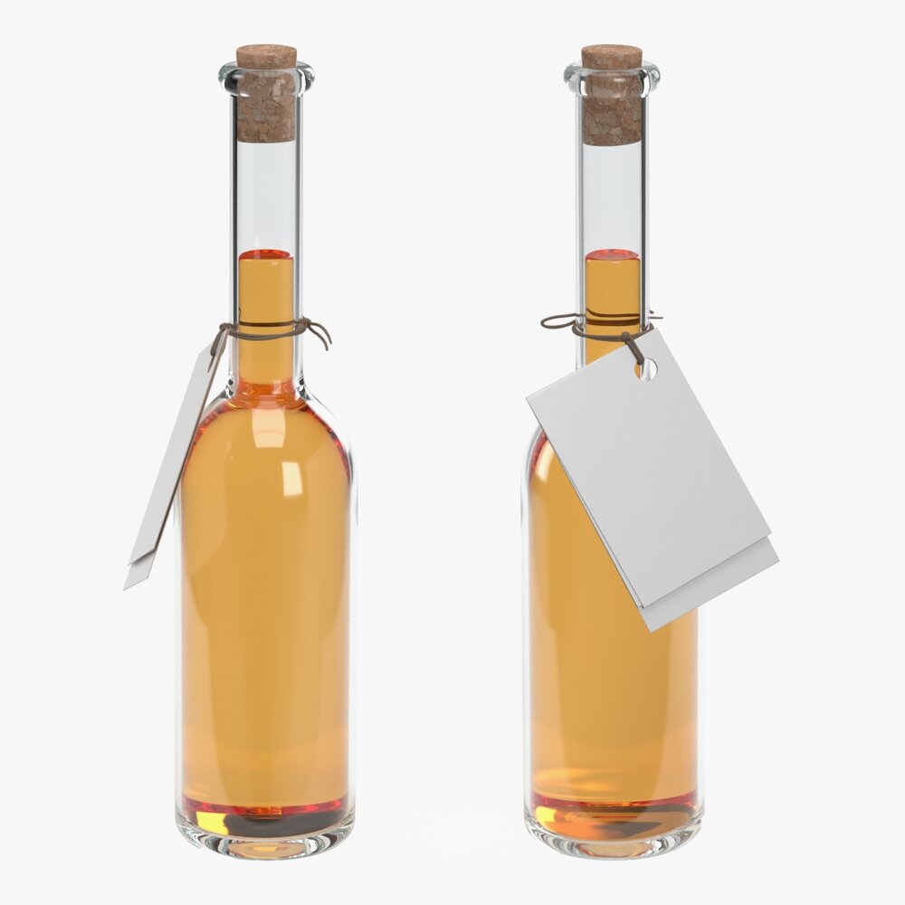 Liquor Bottle 10cl Modelo 3d