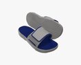 Mens Slides Footwear Sandals 01 V2 3D модель