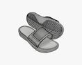 Mens Slides Footwear Sandals 01 V2 Modello 3D