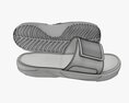 Mens Slides Footwear Sandals 01 V2 3D-Modell