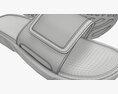 Mens Slides Footwear Sandals 01 V2 Modèle 3d