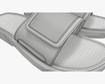 Mens Slides Footwear Sandals 01 3D 모델 