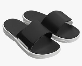 Mens Slides Footwear Sandals 02 3D-Modell