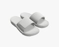 Mens Slides Footwear Sandals 02 3D-Modell