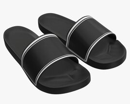 Mens Slides Footwear Sandals 03 Modelo 3D