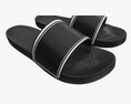 Mens Slides Footwear Sandals 03 Modelo 3d
