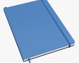 Notebook Hardcover With Strap A4 Large 3D model