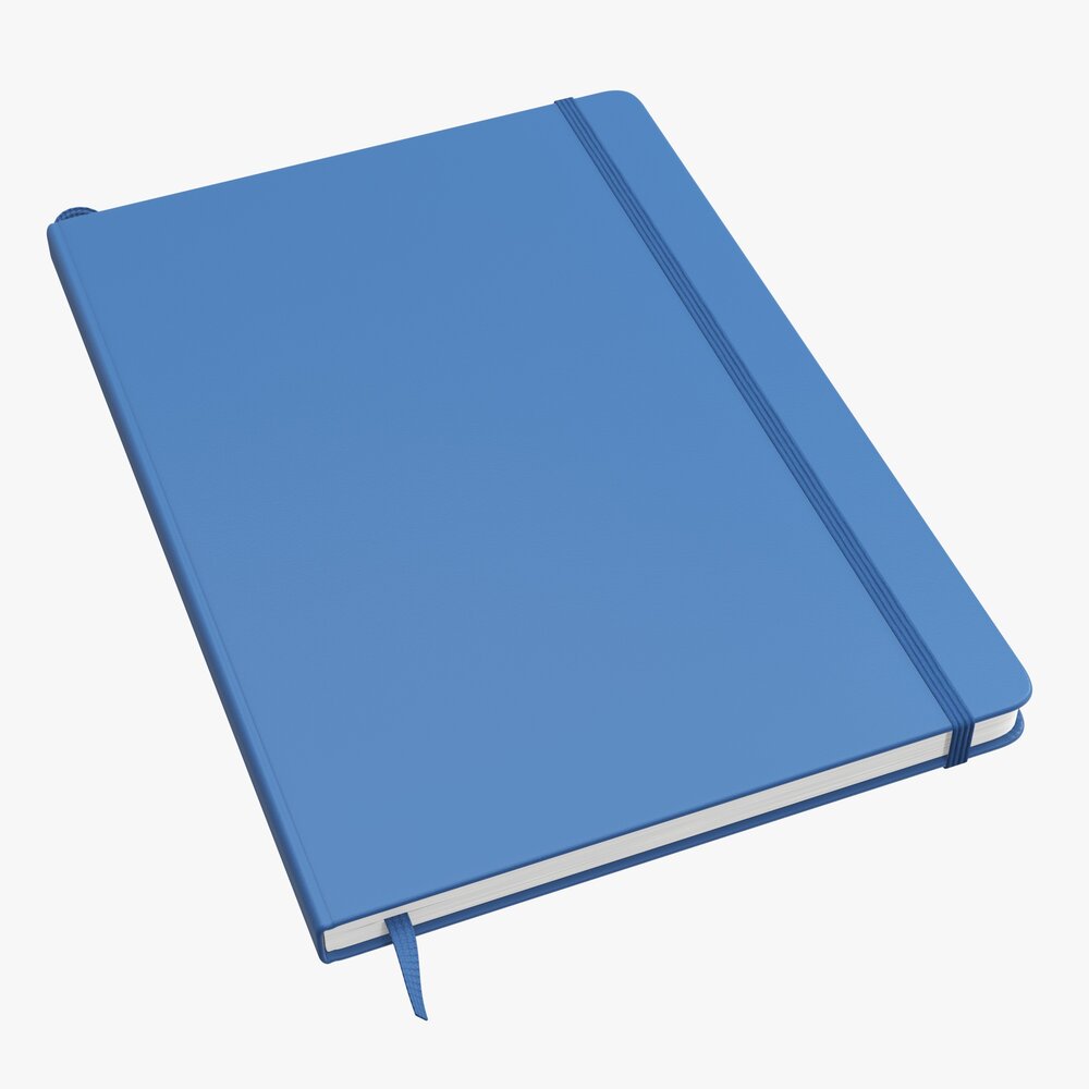 Notebook Hardcover With Strap A4 Large 3D模型