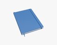 Notebook Hardcover With Strap A4 Large 3d model