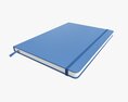 Notebook Hardcover With Strap A4 Large Modelo 3d