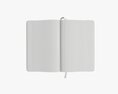 Notebook Hardcover With Strap Open 3D модель