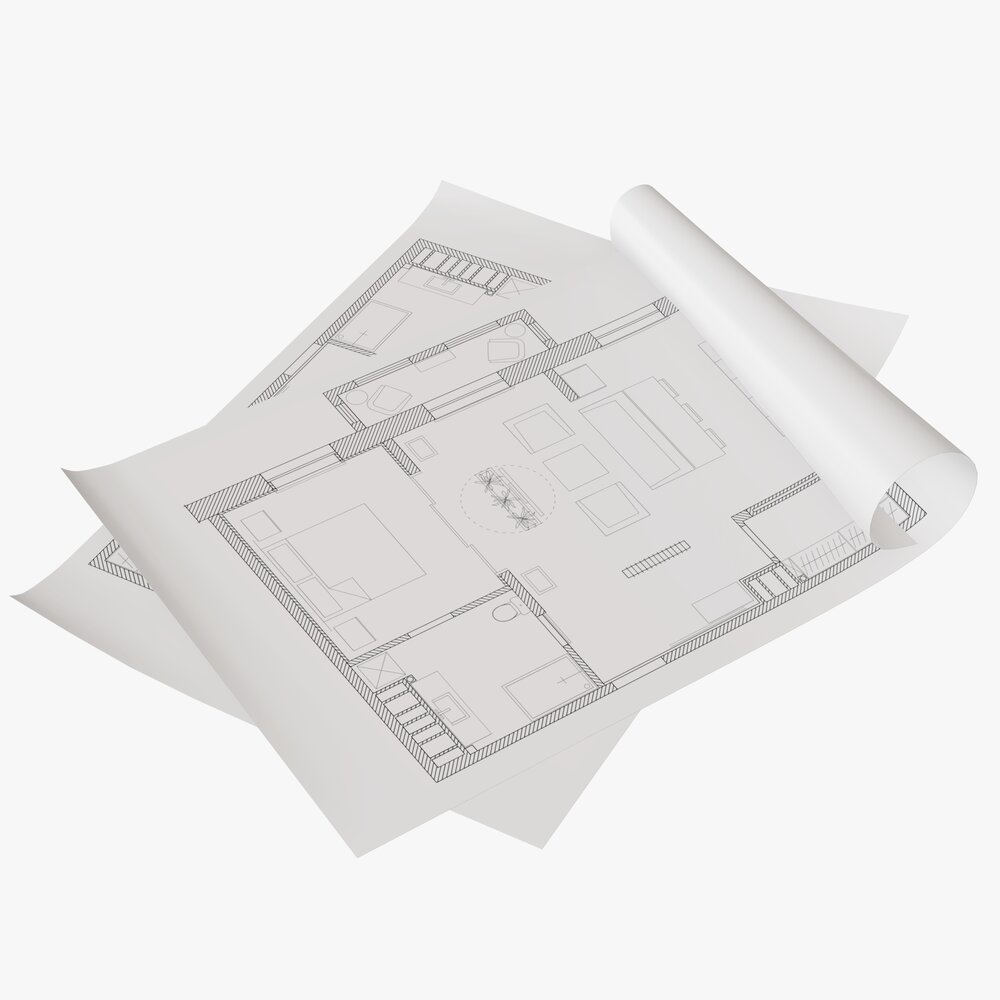 Paper Sheets 01 3d model