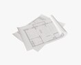 Paper Sheets 01 3D 모델 