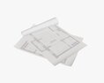 Paper Sheets 01 3D 모델 