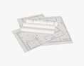 Paper Sheets And Scrolls 01 3D модель