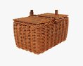 Picnic Wicker Basket 3d model