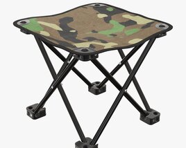 Portable Folding Chair Modello 3D