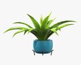 Potted Plant 04 On Console 3D 모델 