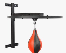 Punching Bag With Bracket 3D-Modell