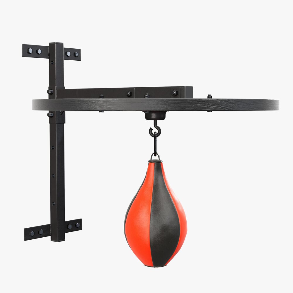 Punching Bag With Bracket 3D-Modell