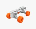 Quad Roller Skates Modelo 3d