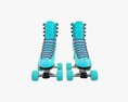 Quad Roller Skates With Boots 3D 모델 