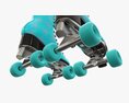 Quad Roller Skates With Boots 3D模型