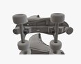 Quad Roller Skates With Boots 3d model