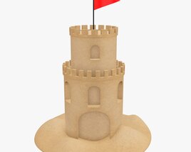 Sand Castle 02 3D 모델 