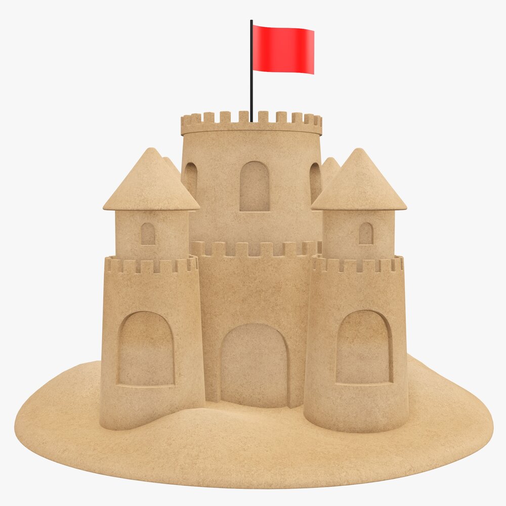 Sand Castle 03 3Dモデル
