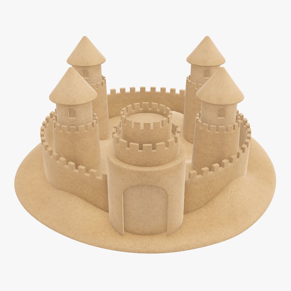 Sand Castle 04 Modelo 3d