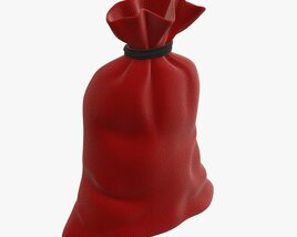 Santa Claus Christmas Gift Bag 01 3D-Modell