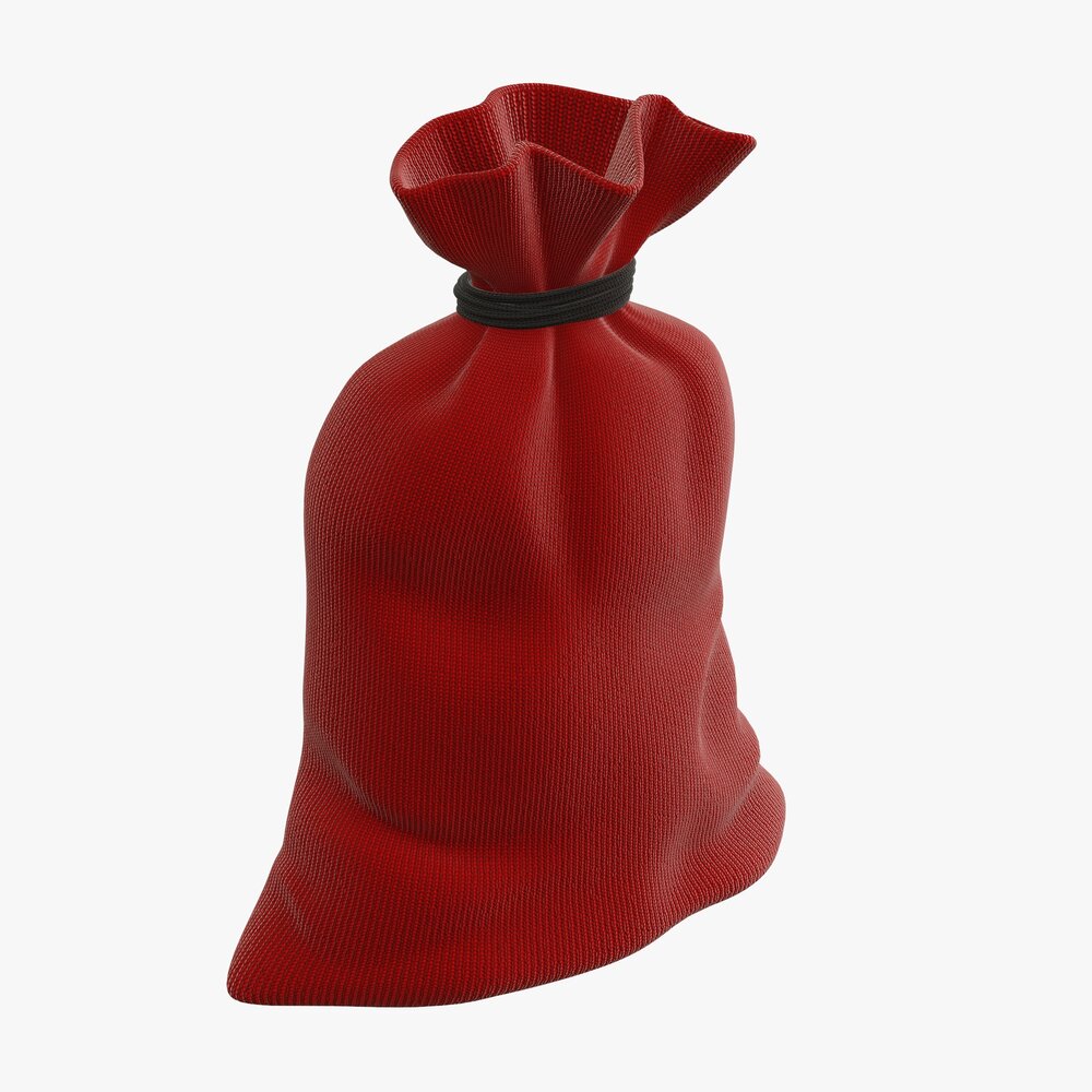 Santa Claus Christmas Gift Bag 01 3D модель